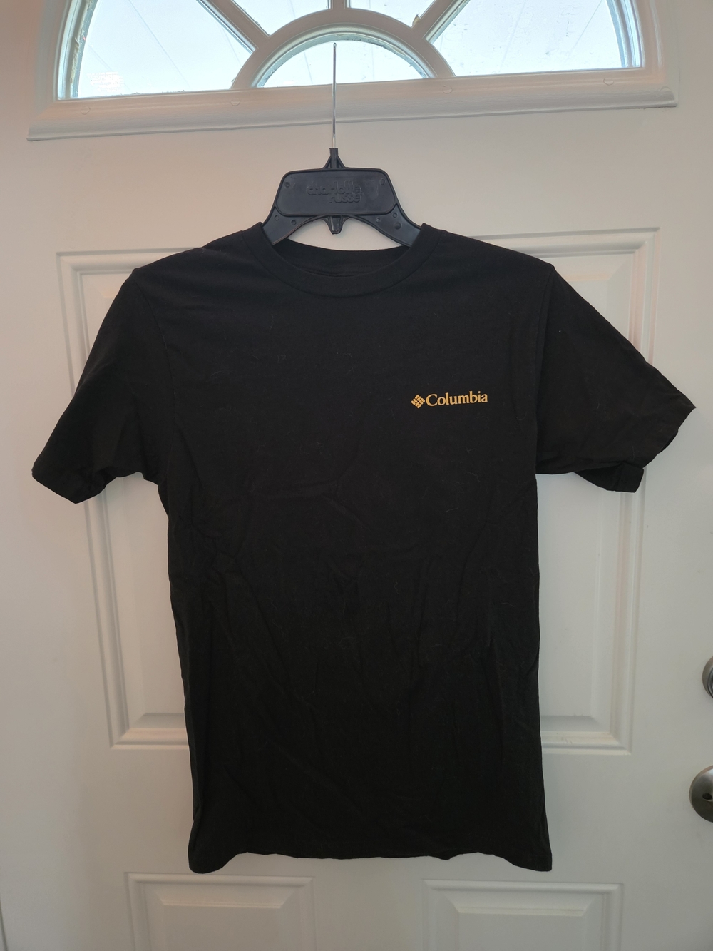 Columbia Black Short-Sleeve Tee with Gold Logo